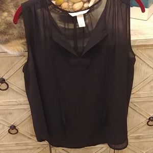 H&M black sheer tank top.